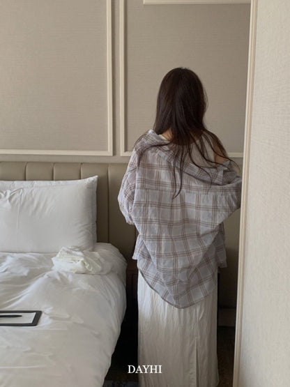 Oversized Check Shirt