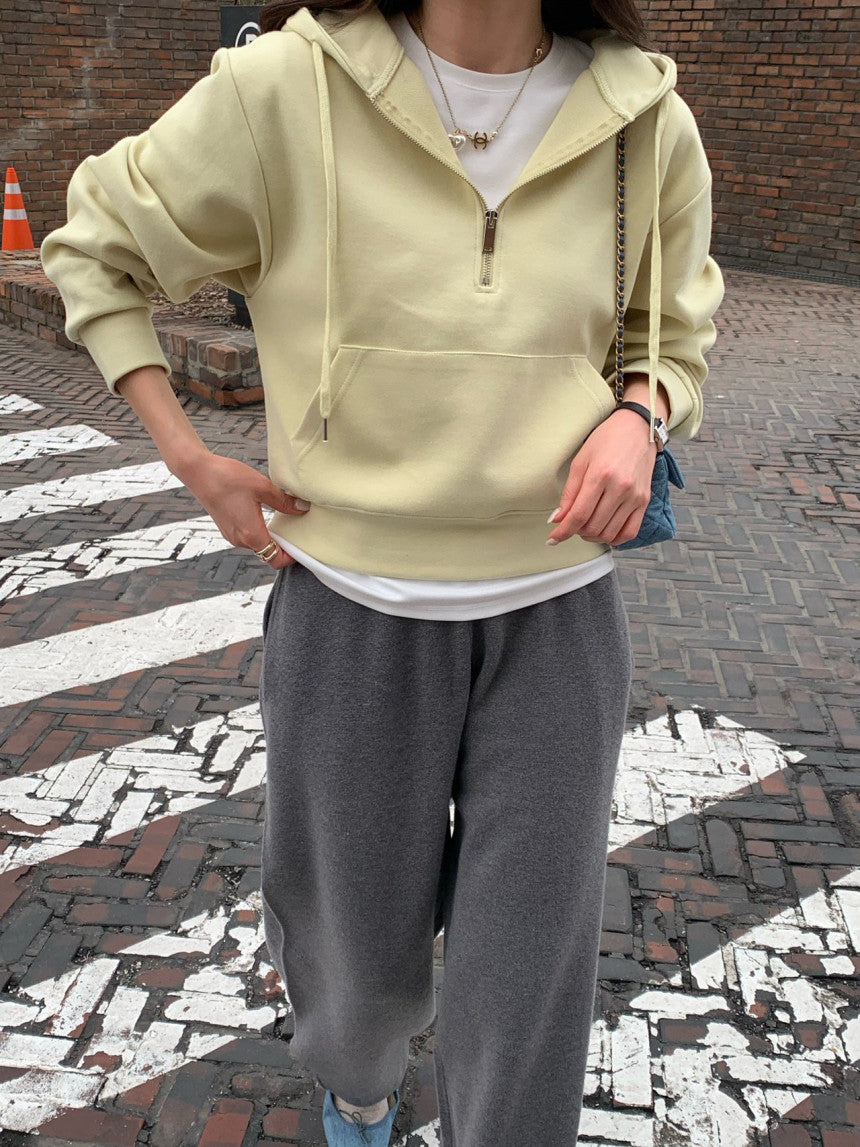 *파스텔 하프 집업 맞춤 제작