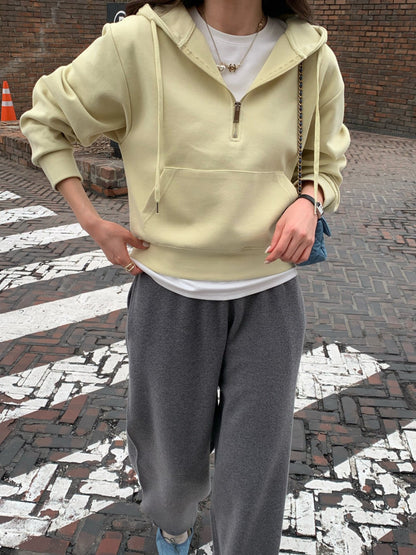 *파스텔 하프 집업 맞춤 제작