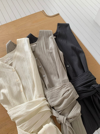 * Dove Sleeveless Maxi Dress