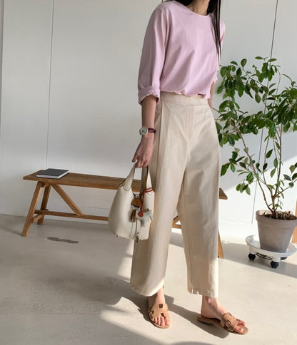 *바이오 핀턱 팬츠