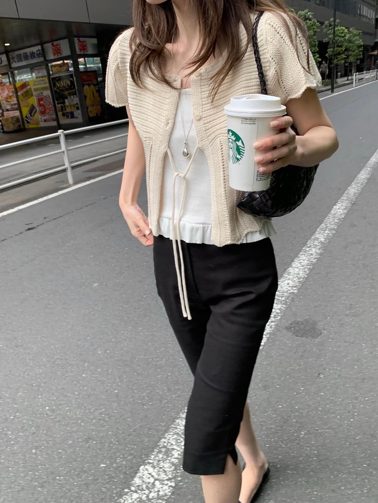 * Mist Half Cardigan