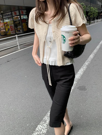 * Mist Half Cardigan