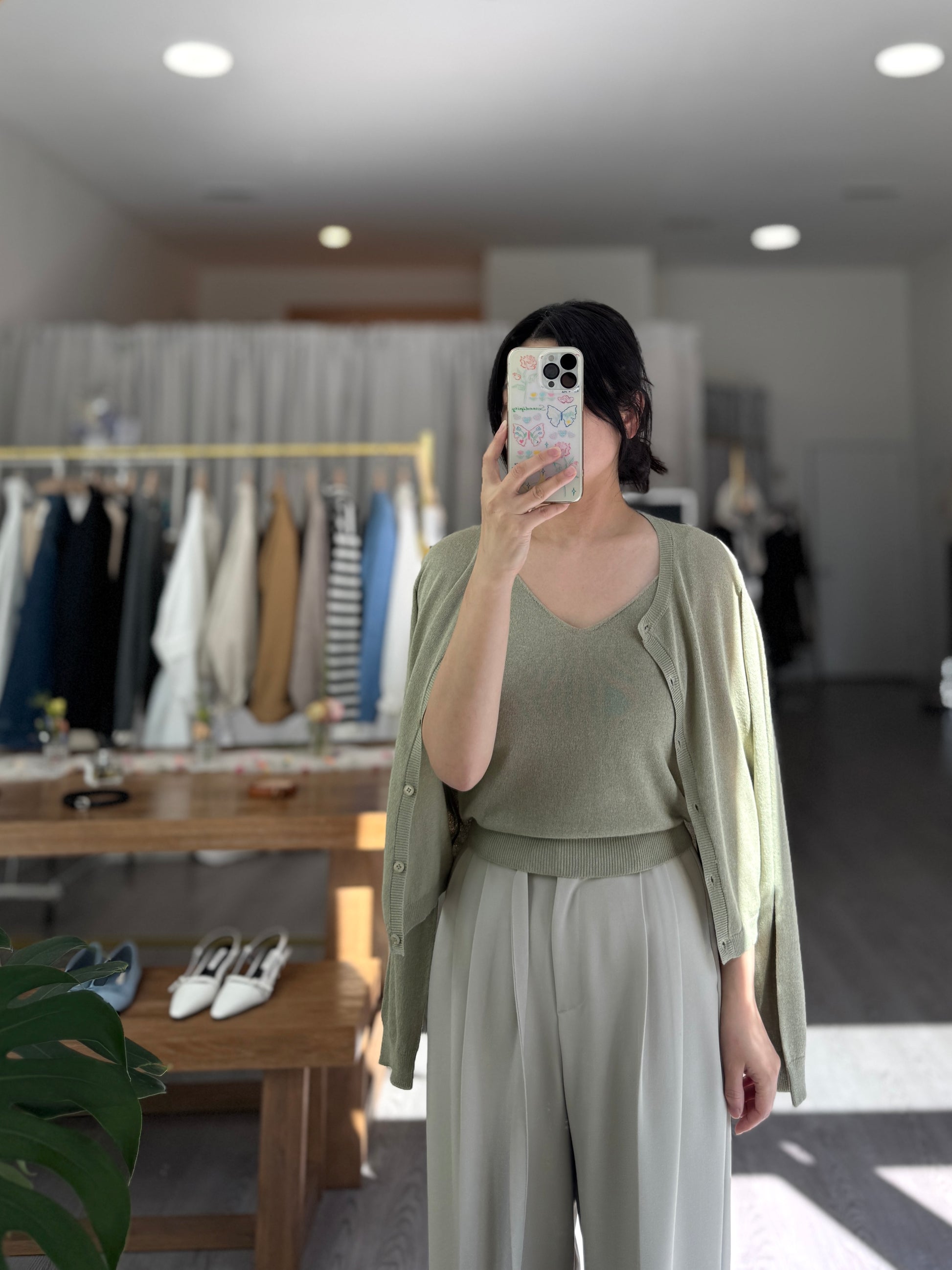 [SPECIAL PRICE] Mute Linen Cardigan Set - AdoreMeU