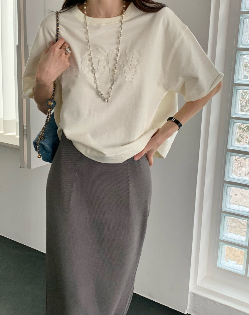 Tweed Embroidered Sweatshirt