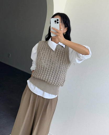 Unbalance Pintuck Shirt - AdoreMeU