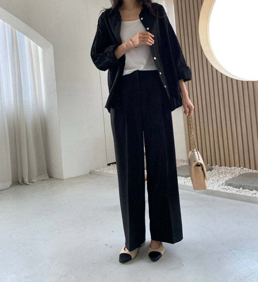 Valen Pintuck Straight Slacks(~10/31)