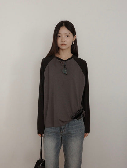 Contrast Raglan T-shirt(고윤정티)