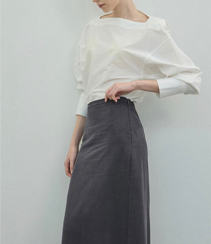 Carrot Boat Neck Blouse