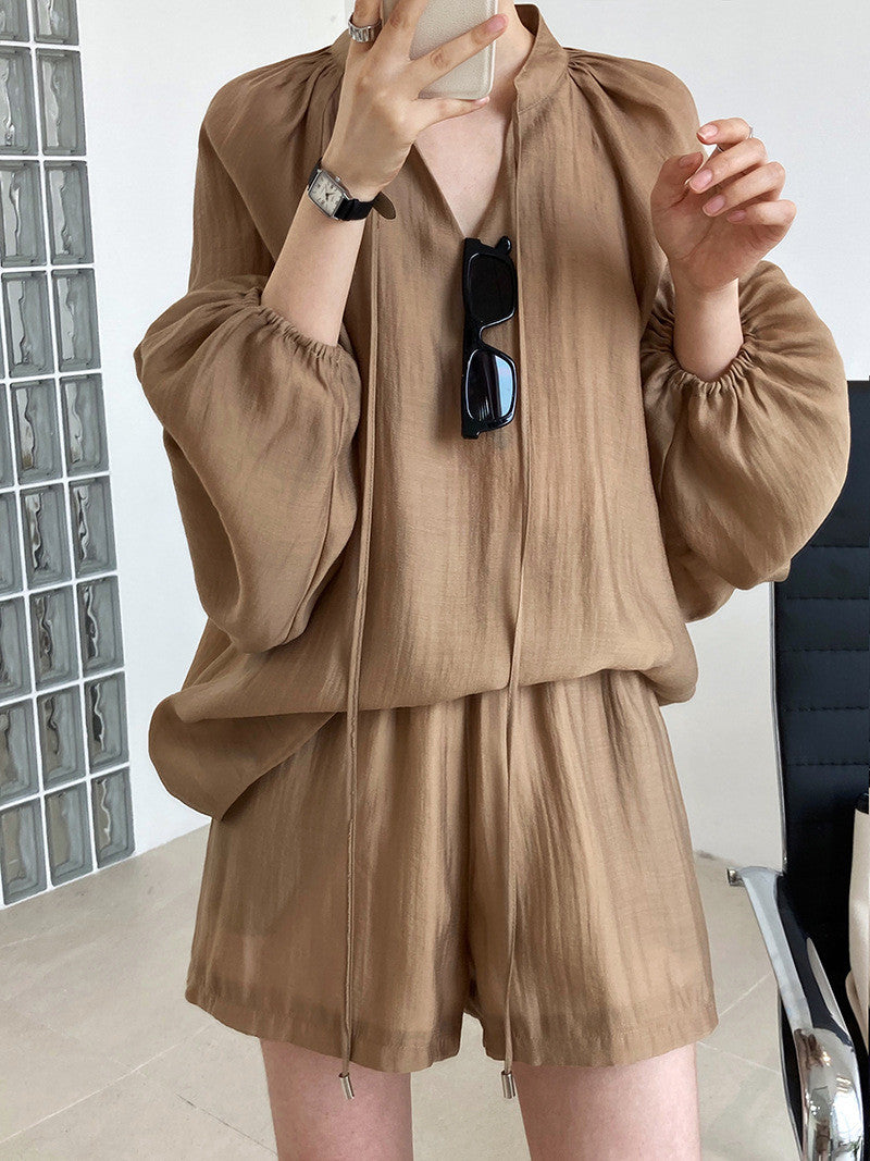 *Daily Blouse & Shorts Set