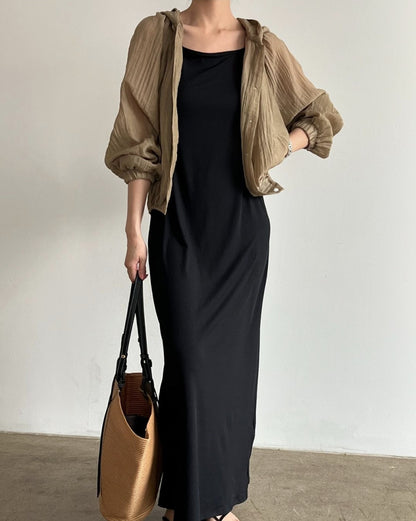 * Hooded Summer Blouse Shirt