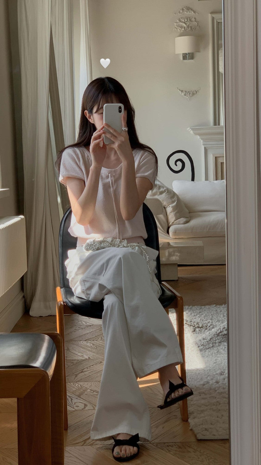 * From Ribbon Short Sleeve Knit