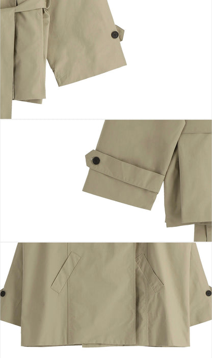 High-Neck Trench Jacket