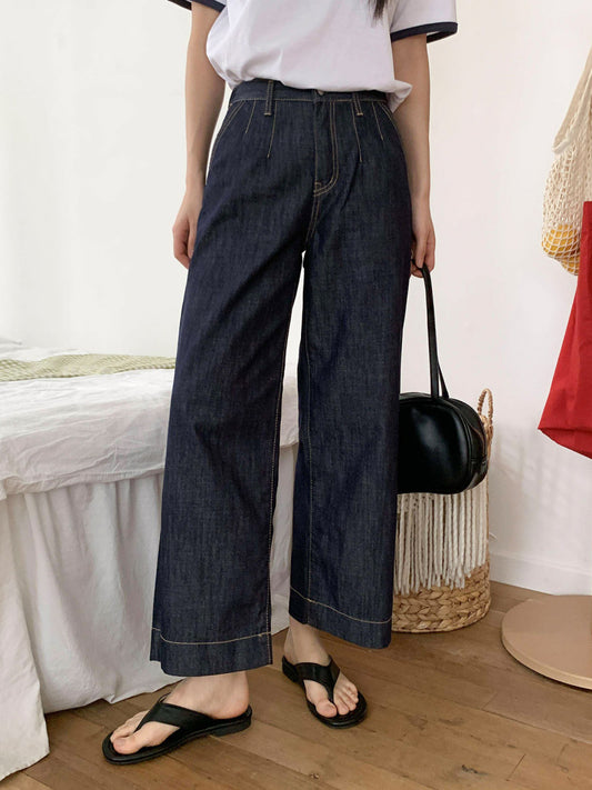 * Non-Fade Raw Denim Jeans