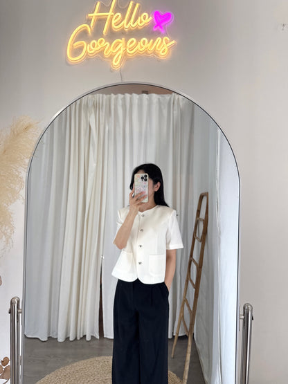 Round Collar Summer Jacket