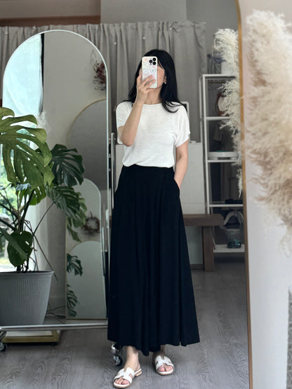 Linen Skirt Pants - AdoreMeU