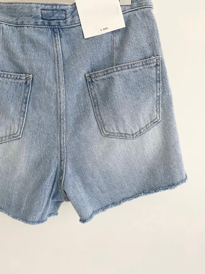 Denim Wrap Skirt