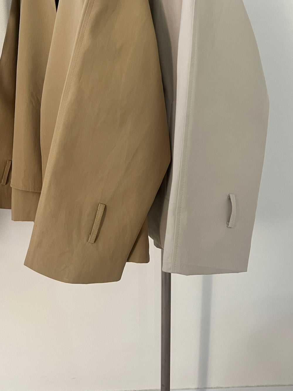 High-Neck Short Trench Jacket