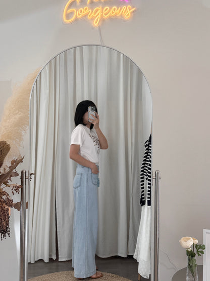 Front Pocket Linen Denim(~4/7)