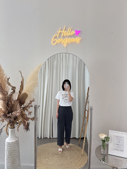 Cotton Cropped Pants