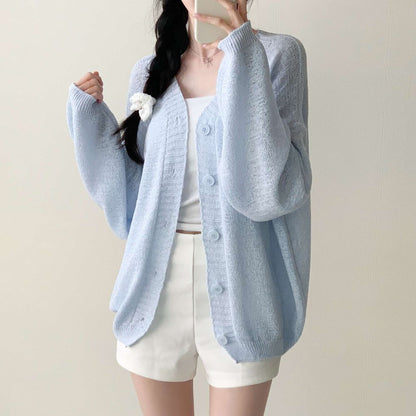 * Loose Summer Knit Cardigan