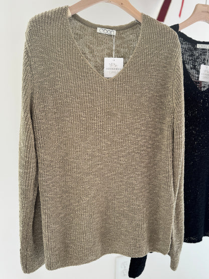 Slit Loose Knit Sweater(~10/18)