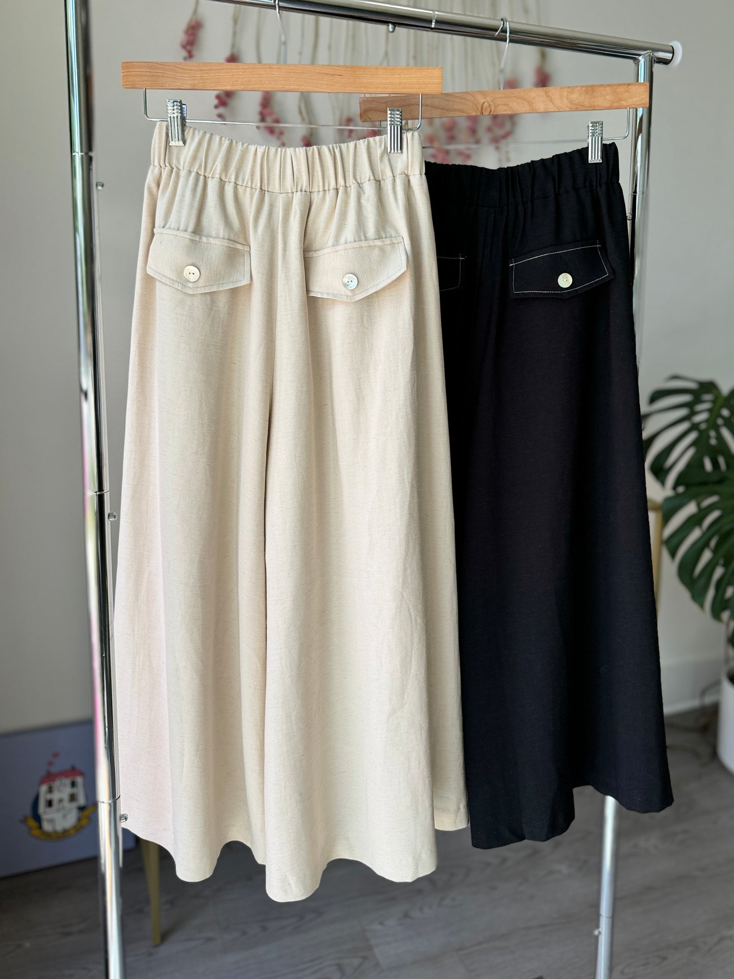 Linen Skirt Pants