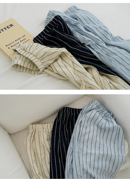 *Stripe Wide Lounge Pants