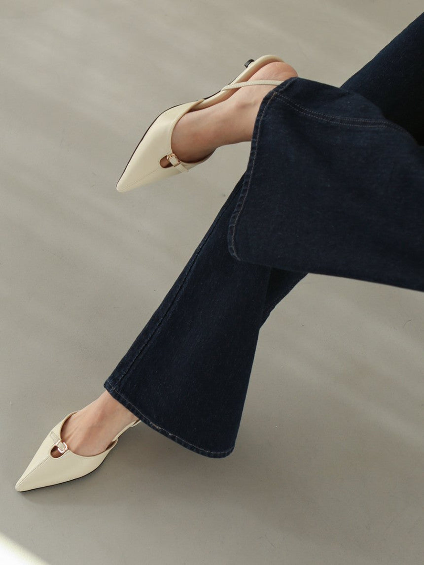 *Buckle Slingback Heel