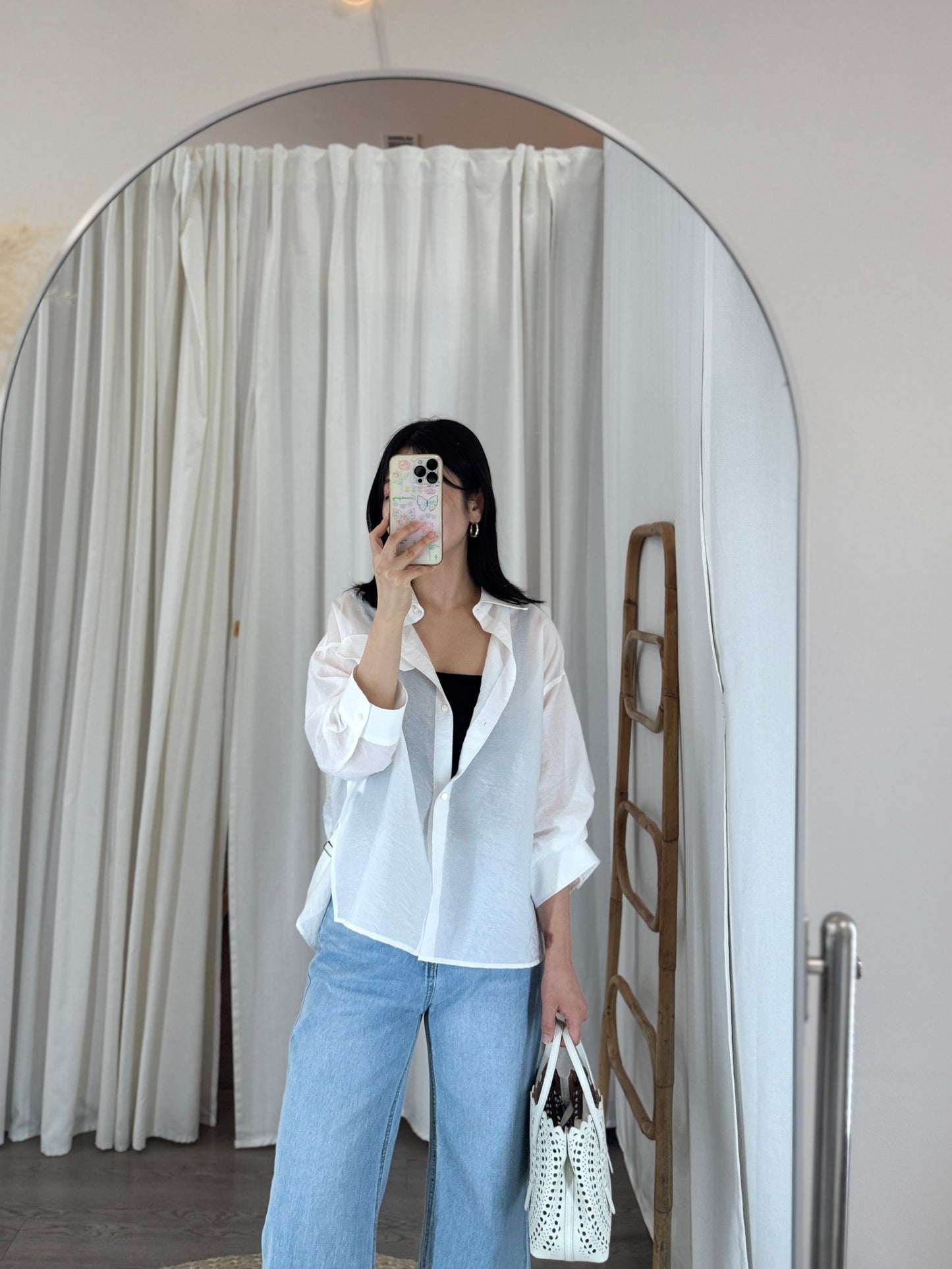 Back Strap Roll Up Shirt(~6/23)