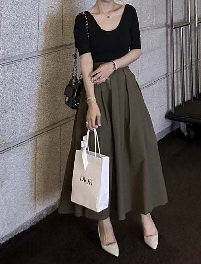 Pra Maxi Pleated Skirt (~8/2)