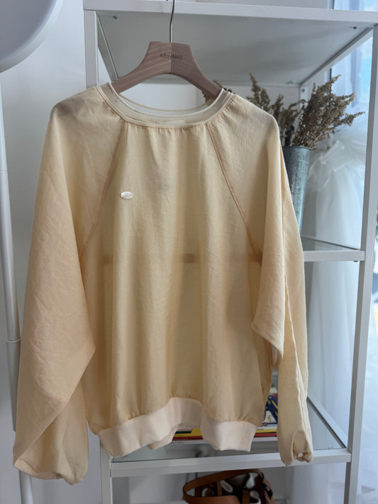 Airy Sheer Pullover Top