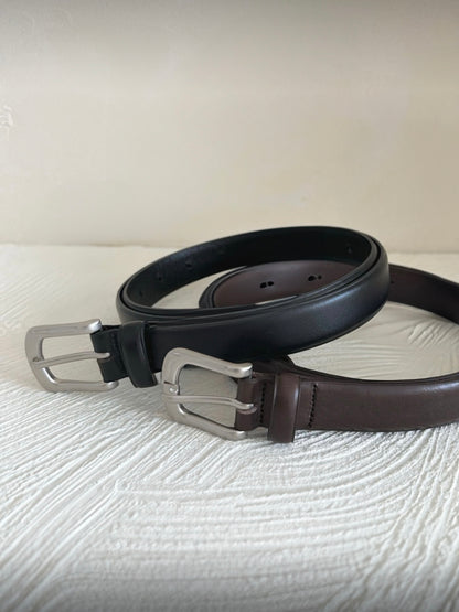 Cowhide Square Belt - AdoreMeU