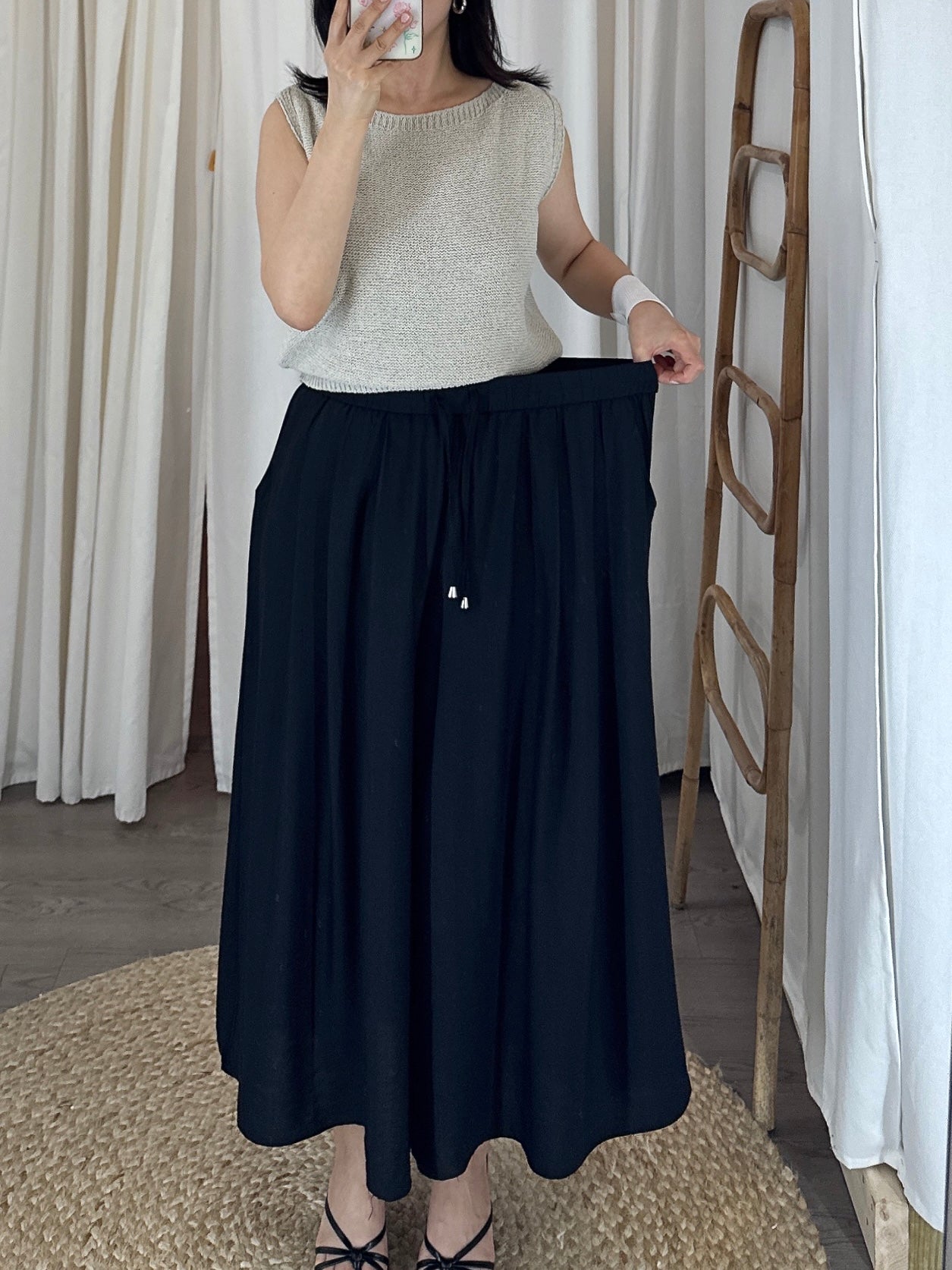 Wide Pintuck Pants(~7/4)