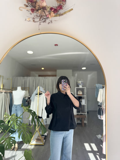 Unbalance Pintuck Shirt - AdoreMeU
