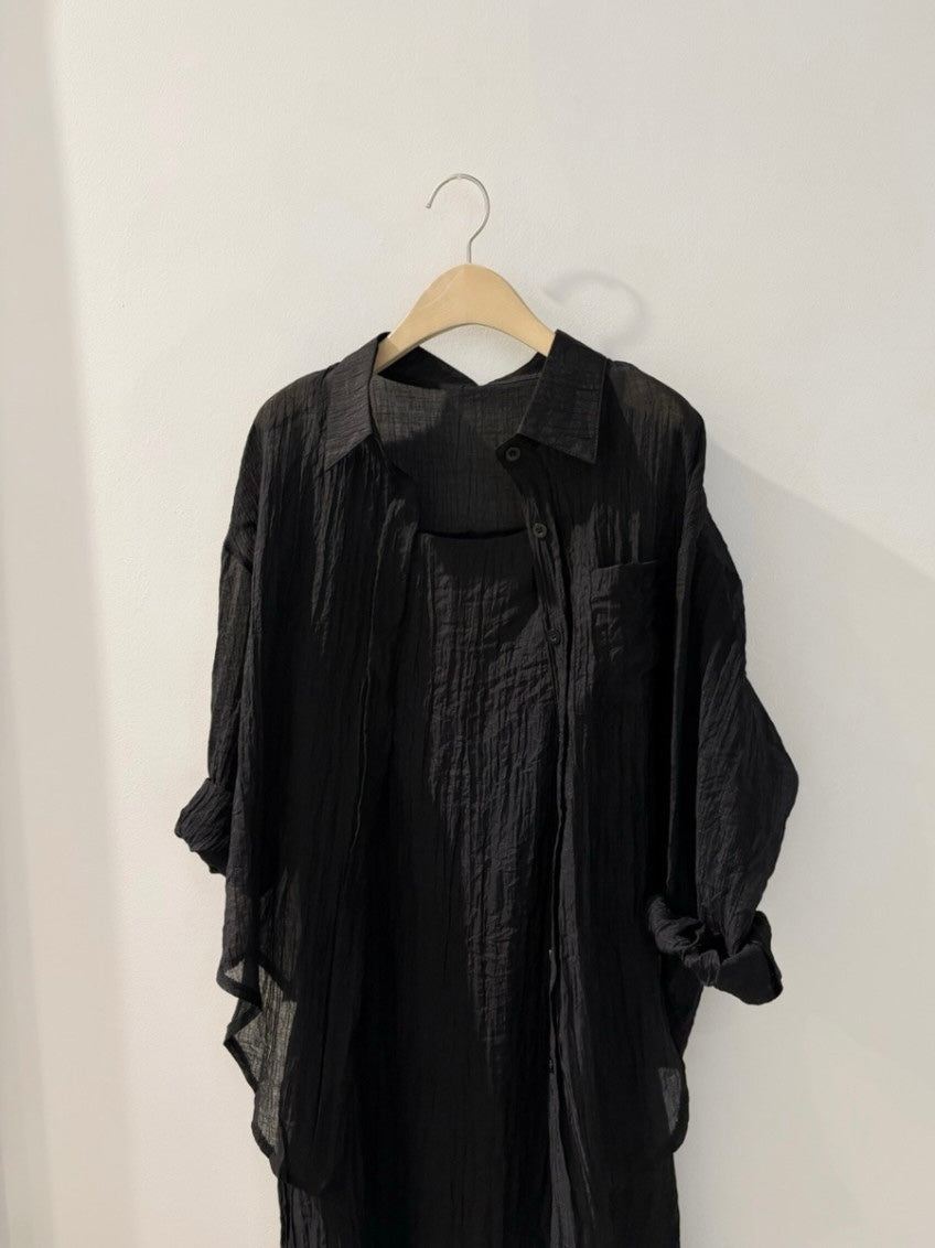 Wrinkle Shirt and Dress Set (~7/2)