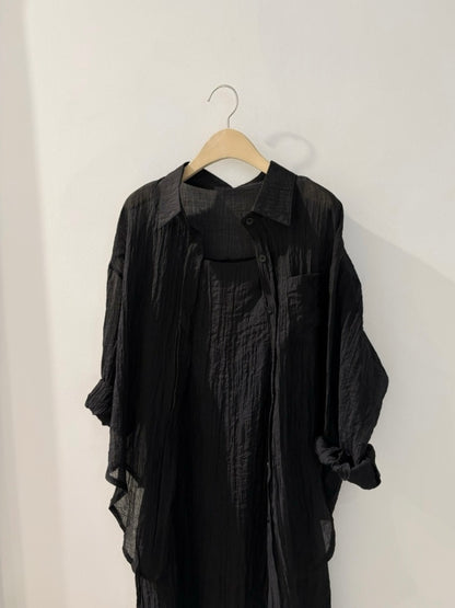 Wrinkle Shirt and Dress Set (~7/2)