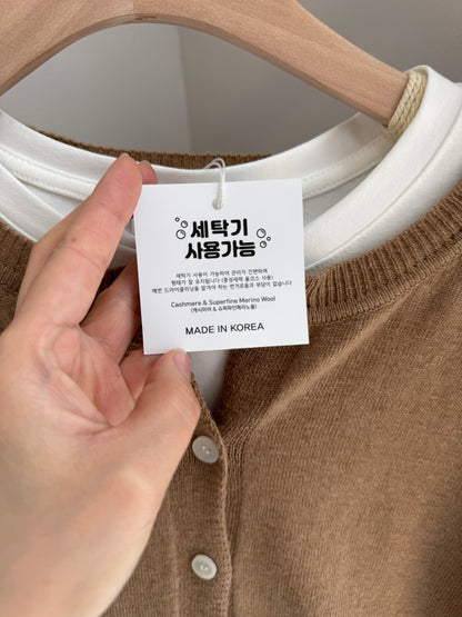 Washable Cashmere Cardigan - AdoreMeU