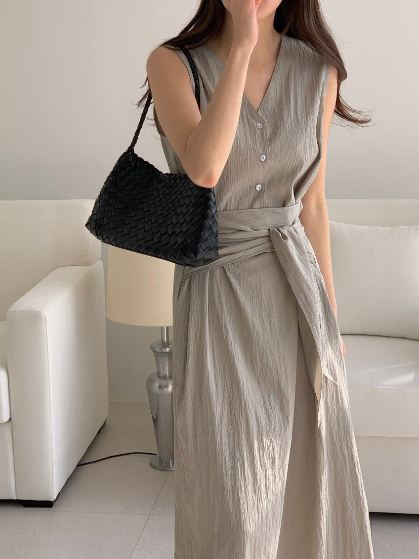 * Dove Sleeveless Maxi Dress