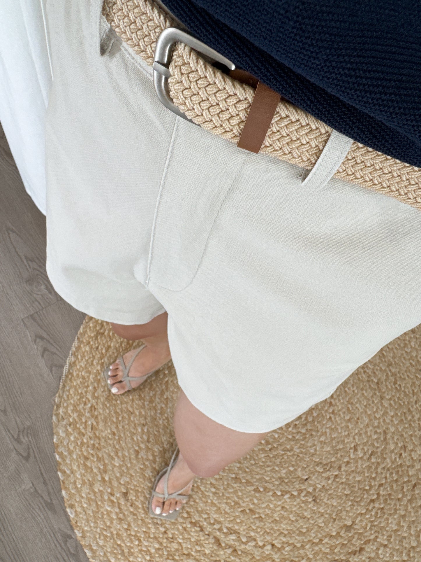 Cotton Twill Shorts w/ Belt