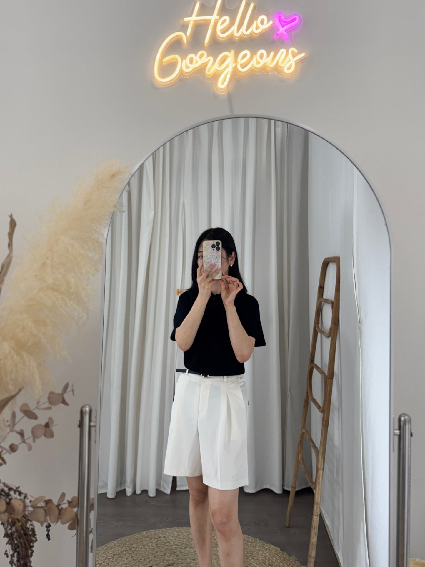 Plume Collar Knit Top (~6/4)
