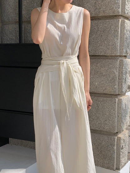 * Dove Sleeveless Maxi Dress