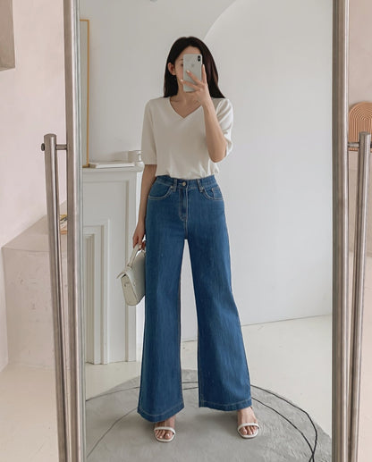 Lemon Summer Straight Jeans(~6/22)