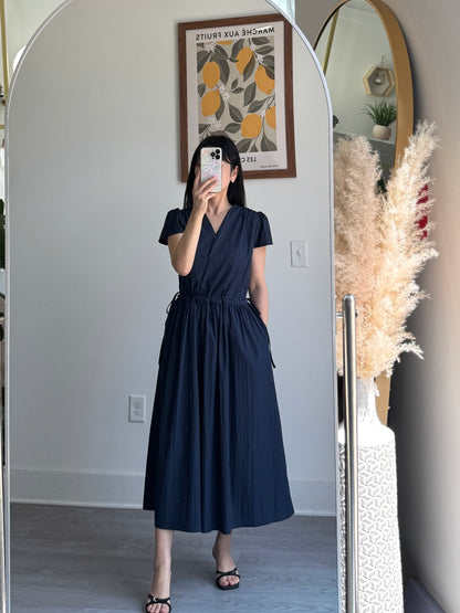 Ribbon Vneck Dress - AdoreMeU