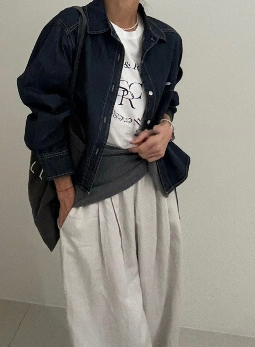 Deep Washing Crop Shirt (~9/5)
