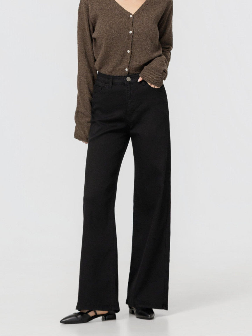 Flare Black Jeans - AdoreMeU