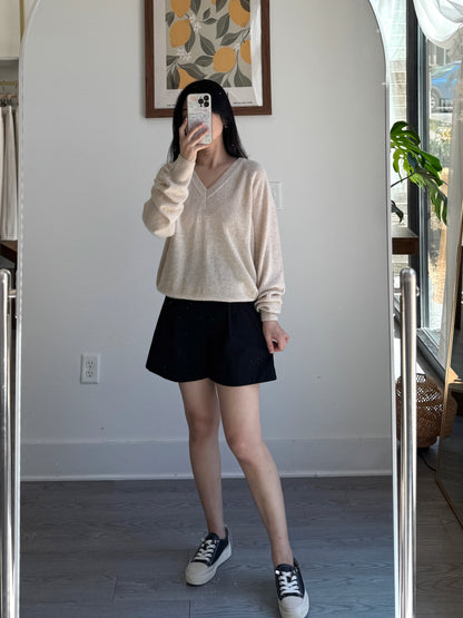 V neck loose fit knit - AdoreMeU