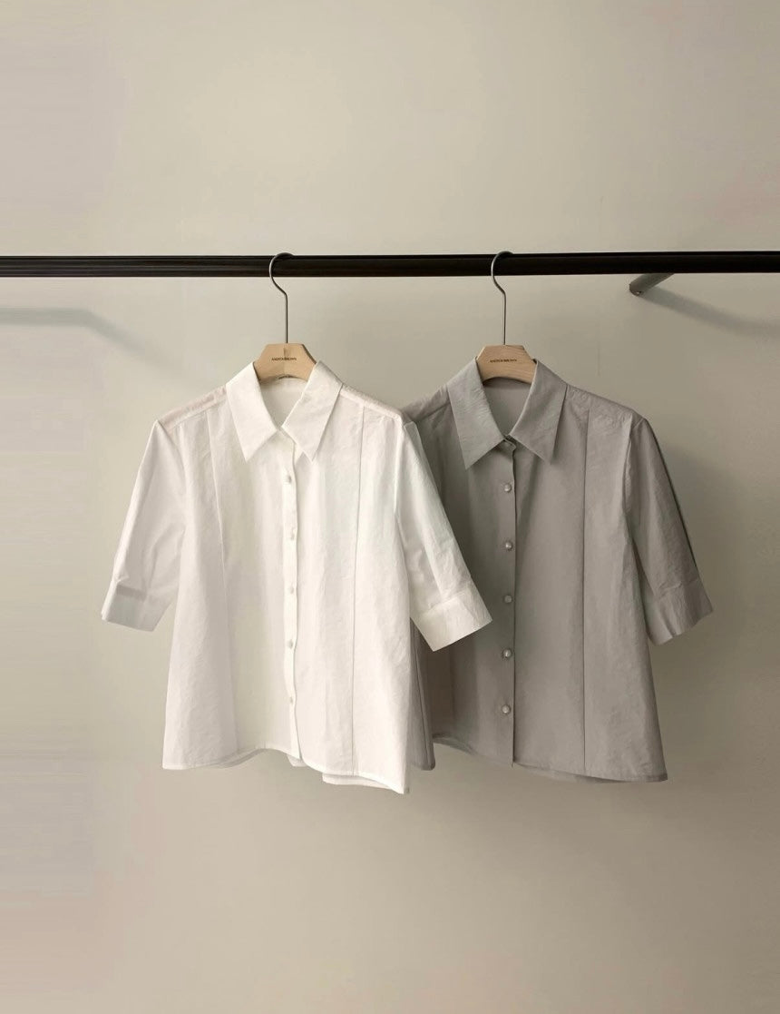 *Sheer Collar Blouse