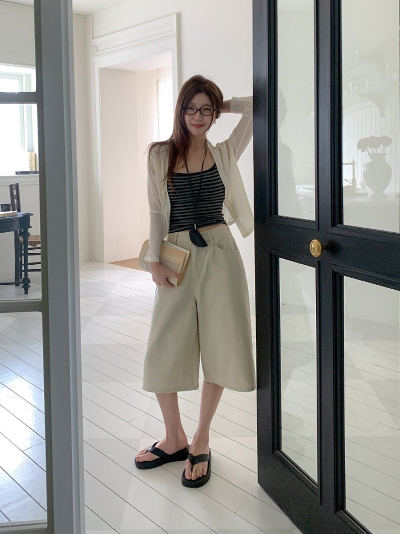 * Cotton Cationic Bermuda Shorts