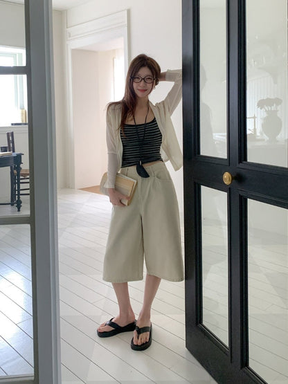 * Cotton Cationic Bermuda Shorts